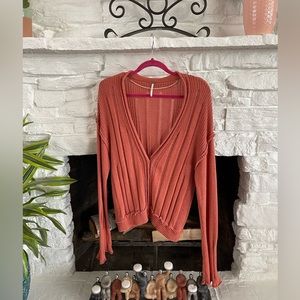 Free People distressed cardigan